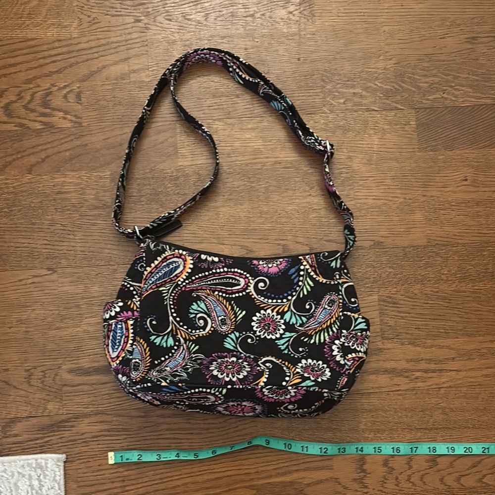 Vera Bradley Black Paisley Shoulder Bag
